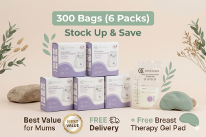 Breast Milk Storage Bags Bundle – 6 Packs (300 Bags) – Leak-Proof, BPA-Free